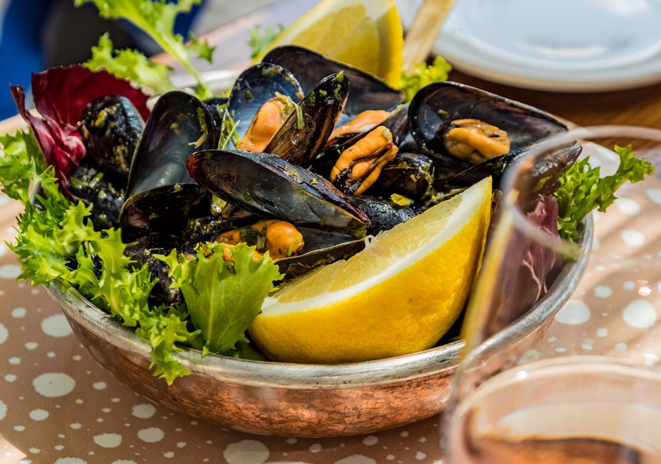Cozze alla griglia al Giardino Eden Restaurant