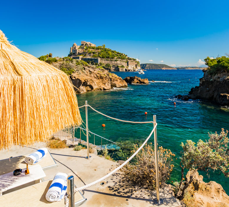 il beach club Giardino Eden di Ischia